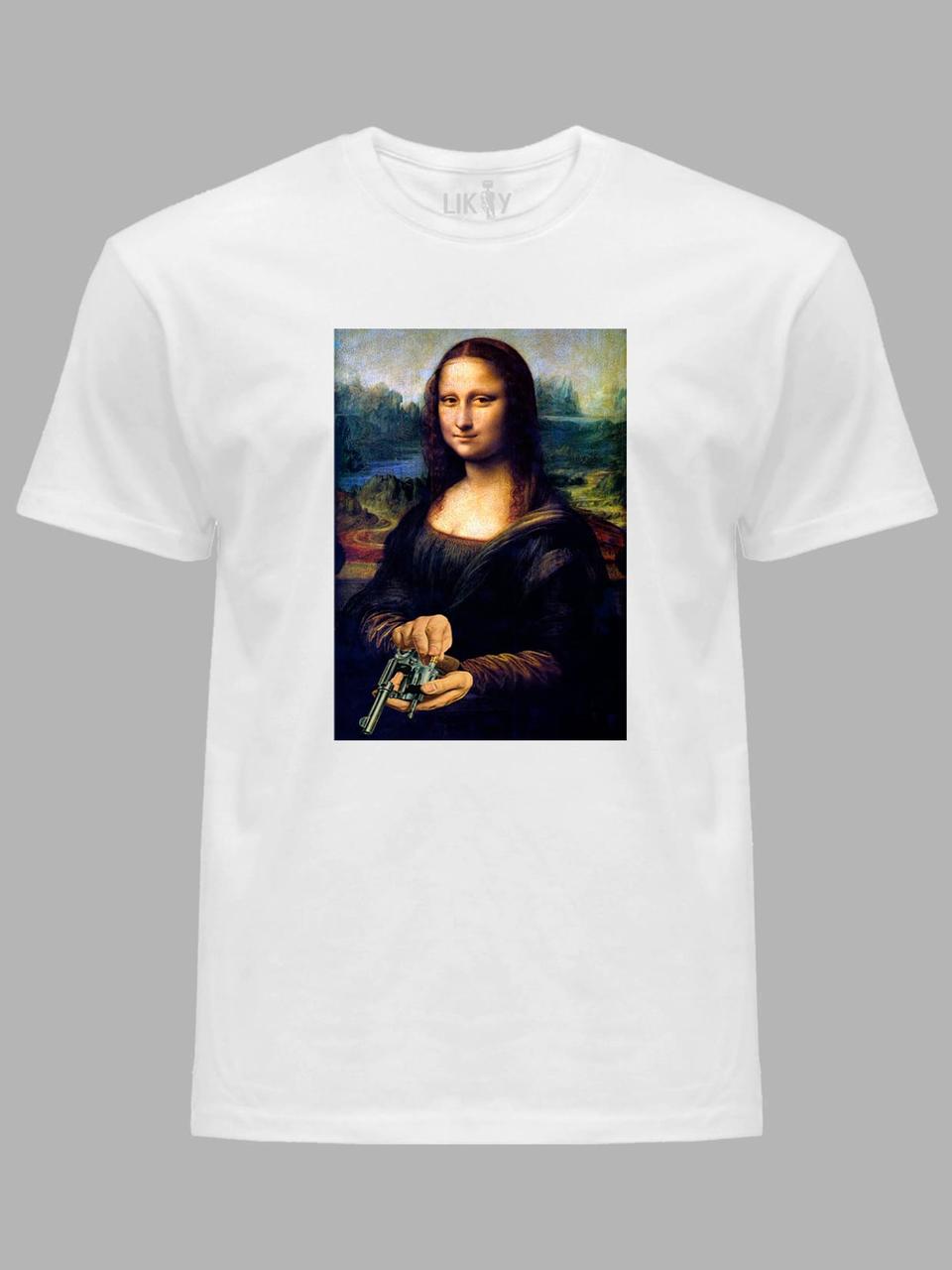 Футболка чоловіча з принтом "Mona Lisa" (22042154)