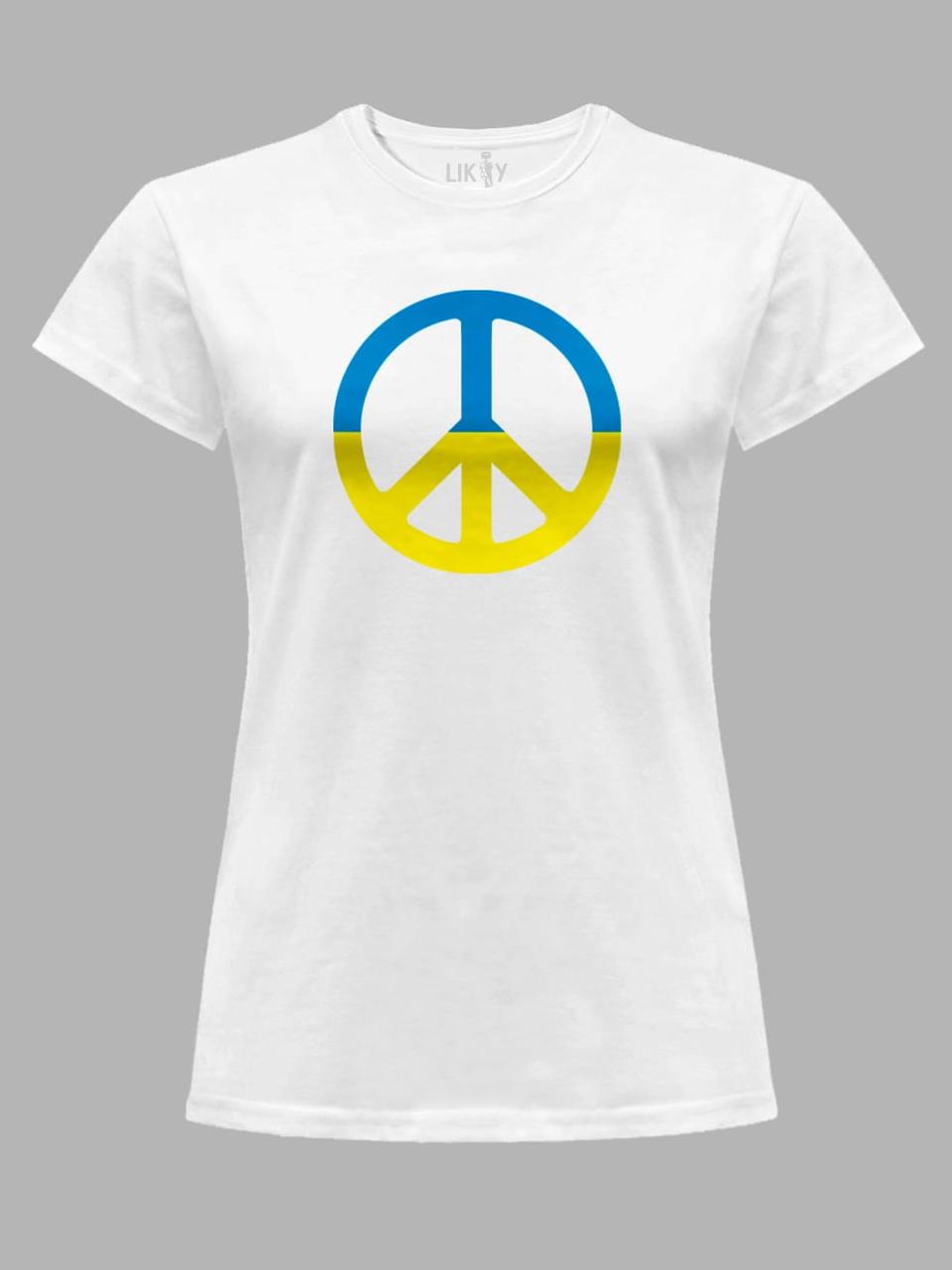 Футболка жіноча з принтом "PEACE" (22042159)