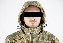 Тактична зимова куртка піксель ММ-14 ЗСУ (Softshell+пух), фото 6