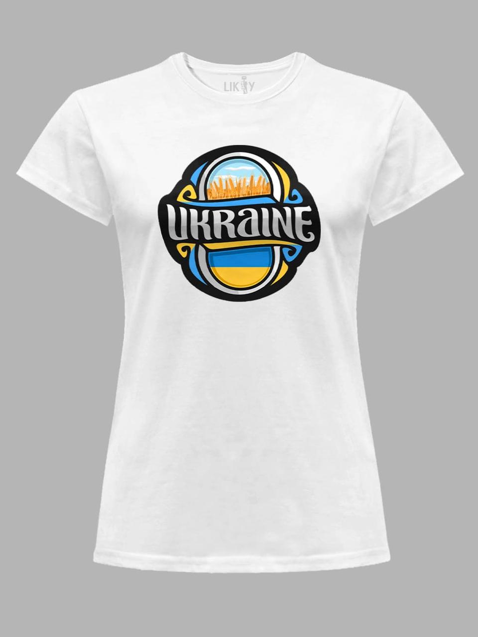 Футболка жіноча з принтом "UKRAINE" (22042161)