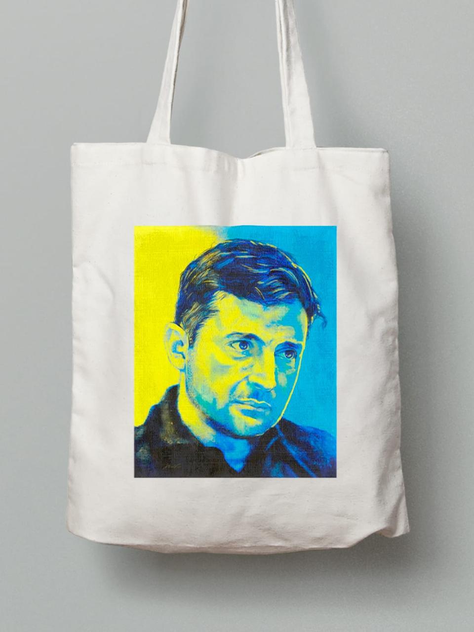 Екосумка з бавовни 38х40см з принтом "Зе" (22042167), фото 1