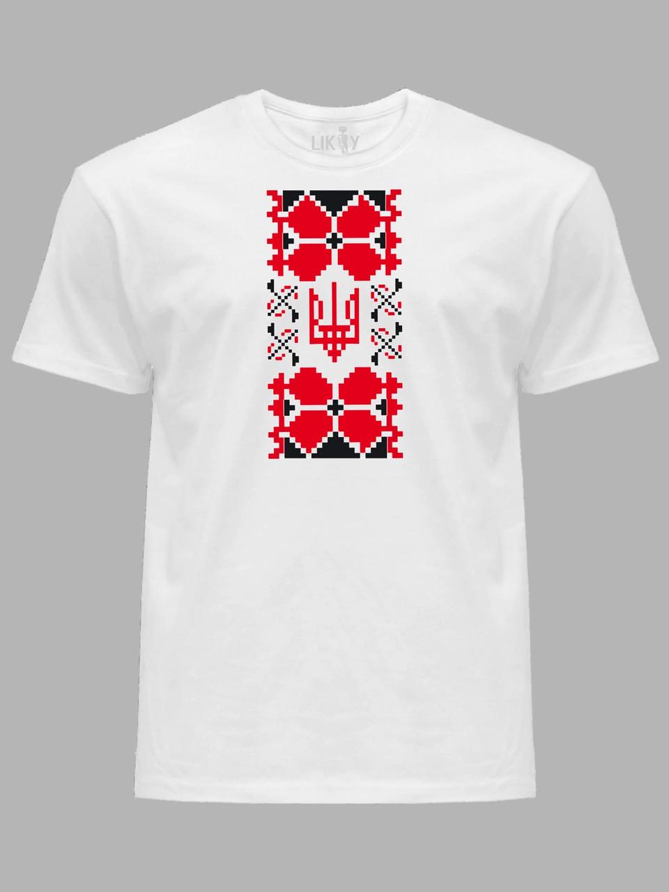 Футболка чоловіча з патріотичним принтом "Вишиванка Воля" (22042171), фото 1