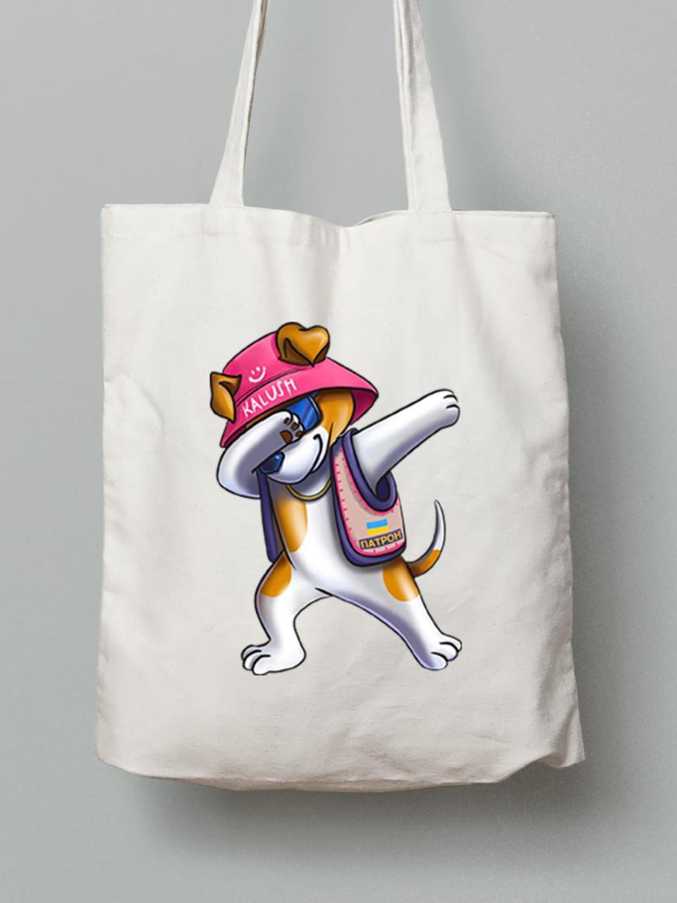 Екосумка з бавовни 38х40см з принтом "Патрон - Kalush" (22042186), фото 1