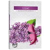 Свічка таблетка Lilac , Bispol 6 штук в коробці