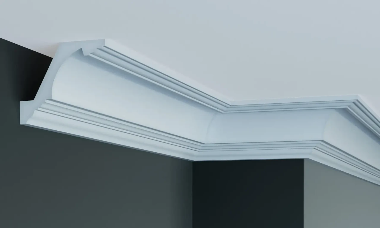 Стельовий плінтус Gaudi P2032 (9х11)см, довжина 2м