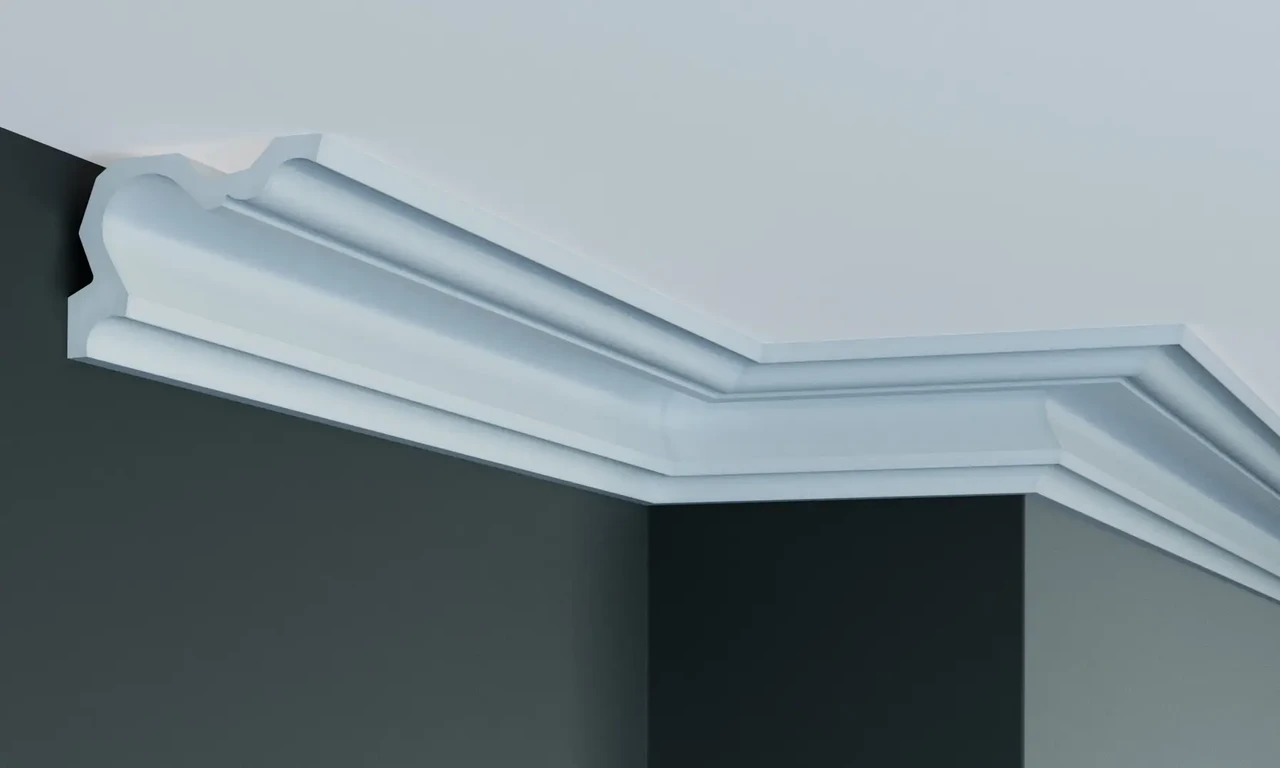 Стельовий плінтус Gaudi P2056 (10х6,8)см, довжина 2м