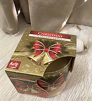 Свічка ароматизована в стакані "Christmas" 20 годин горіння 100g Aura Bispol