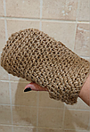Мочалка-рукавичка для тіла з джуту Ручна робота Україна