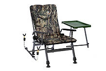 Коропове крісло Elektrostatyk з підлокітниками і столиком (F5R ST/P) Колір: камуфляж Клен