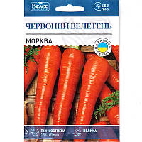 Семена моркови поздней "Красный великан" (15 г) от ТМ "Велес"