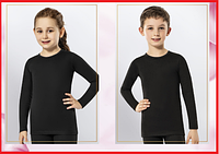 Детская термокофта зріст 92 см- 170 см на девочку и на мальчика КОТА,, лонгслив, Турция 110