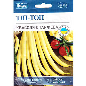 Насіння квасолі спаржевої ранньої «Тіп-Топ» (15 г) від ТМ "Велес", Україна