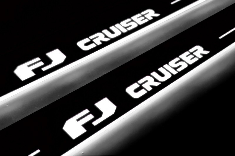 Накладки на пороги з підсвіткою для Toyota FJ Cruiser (2006-н.д.), фото 1