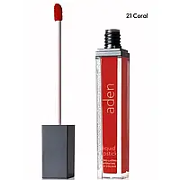 Aden Liquid Lipstick Матовая жидкая помада 21 Coral, 7 мл