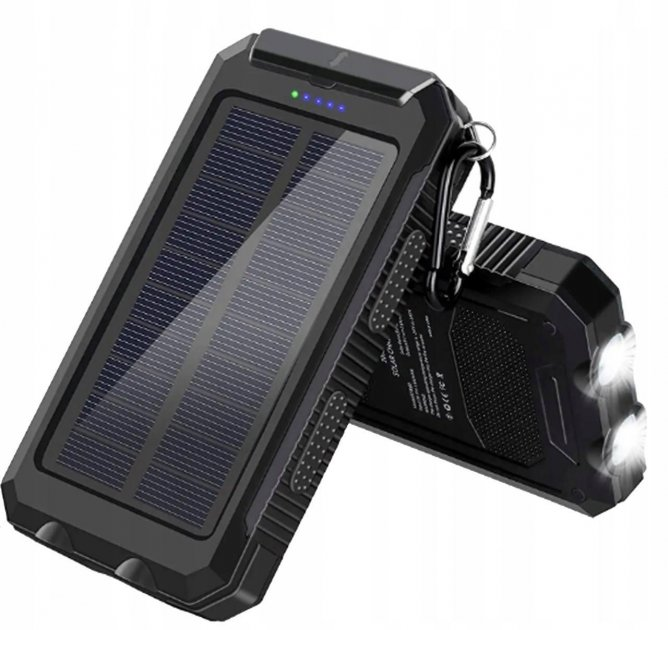 Павербанк Powerbank Solar Charger на сонячній батареї 20 000 mAh, фото 1