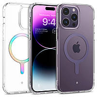 Чехол Caseology Capella Mag для iPhone 14 Pro Clear Purple (ACS05568)