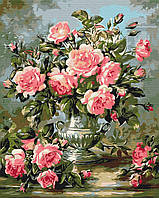 Картина по номерам Букет пионовых роз Brushme 40 х 50 BS51968