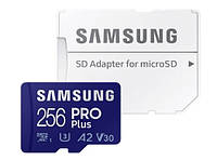 Карта памяти NEW Samsung 256 GB microSDXC UHS-I U3 V30 A2 PRO Plus (2023) (MB-MD256KA)