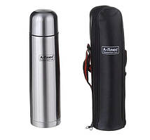 Термос A-PLUS з клапаном і чохлом 1 літр.