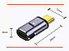 Магнітний перехідник до кабеля Type-С / Type-С Elough 100W, USB4,0 8К, 40 Gbps, Thunderbolt 4/3., фото 8