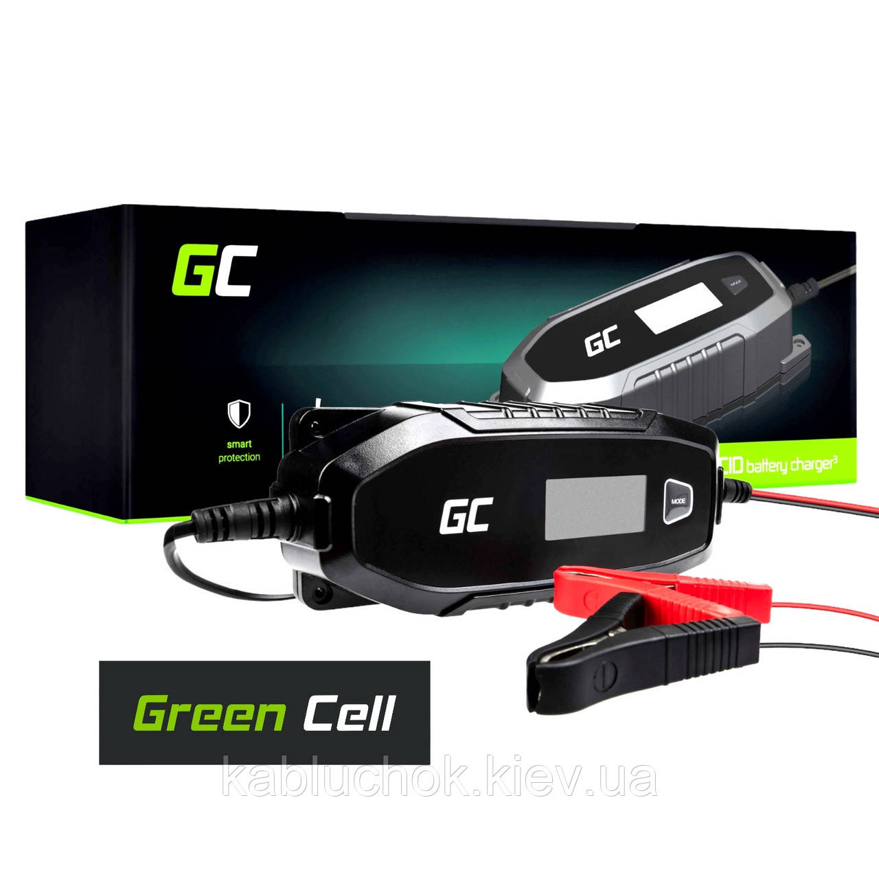 Зарядний пристрій для акумуляторів AGM Green Cell 6V/12V 4А