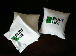 Подушки з логотипом оптом