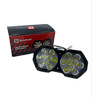 LED фара 12-24 Вольт. Светодиодная лэд фара 18 диодов L-18