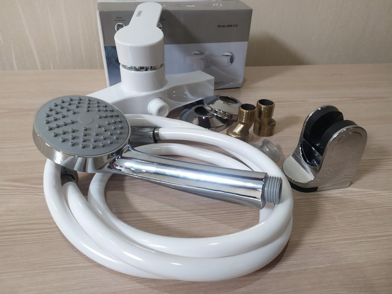 Змішувач для душу та ванної з термопластичного пластику (повний комплект) SW Brinex 40W 010-013 пластик, фото 1