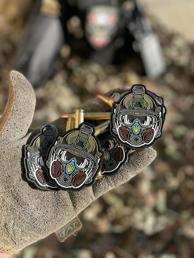 Гумовий шеврон Шолом з липучкою велкро, фото 1