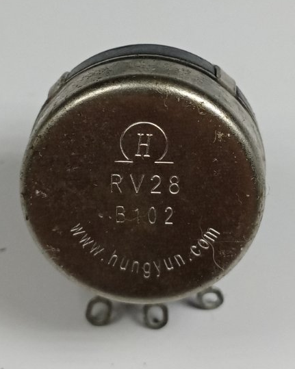 Потенціометр RV28 B102 1kOhm (3pin), фото 1