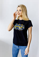 Вишиванка футболка жіноча патріотична "Яскрава Україна"