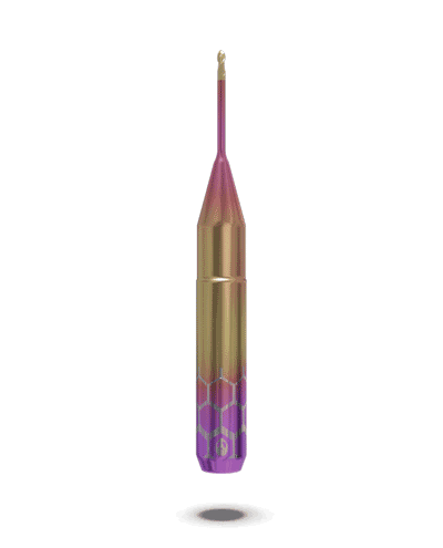 Фреза AlienTools для Titanium (титану) з титановим покриттям FLATCOAT™TTN 1.0x6x50мм (ZirkonZahn)