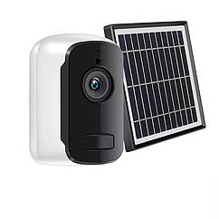 Охоронна Wi-Fi камера спостереження Hismaho DH72S з сонячною панеллю і акумулятором. CamHi Po