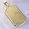 Золота натільна ікона-жетон зі святим Володимиром та молитвою (Вага: 23 гр.), фото 4