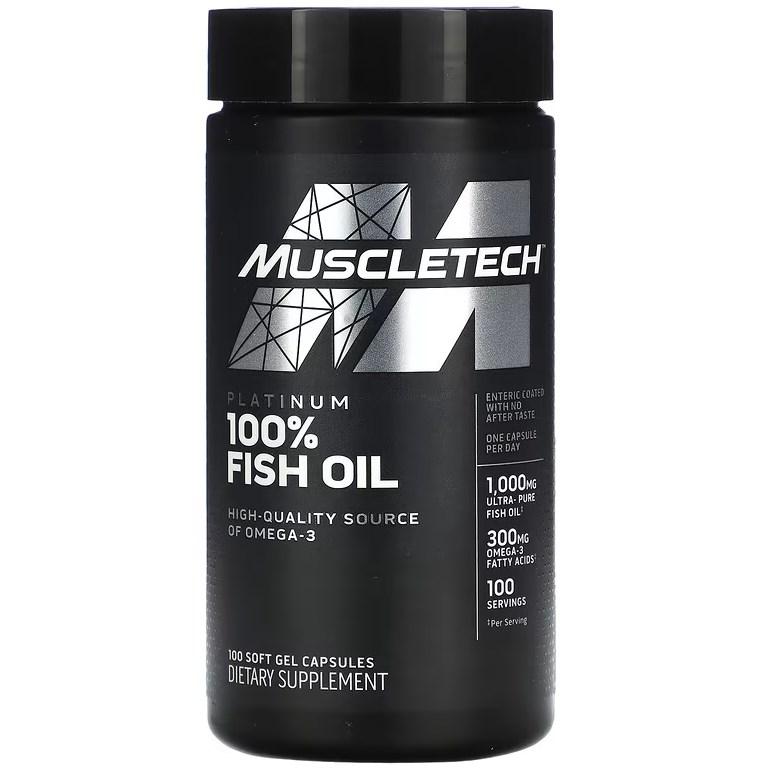 Вітаміни омега 3 MuscleTech Platinum 100% Omega Fish Oil (100 капсул.)