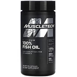 Вітаміни омега 3 MuscleTech Platinum 100% Omega Fish Oil (100 капсул.)