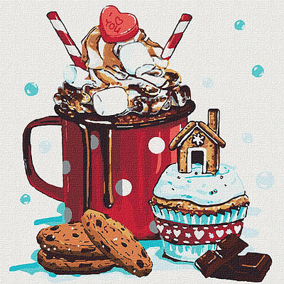 Картина за номерами 40х40 см Смак дитинства Ідейка. КНО5532