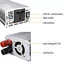 Автомобільний інвертор 12 V 220 V MeetRock Power Inverter DC to AC 12 V to 220 V 2000 W max, фото 6