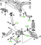 17-67 Сайлентблок поперечного важеля (бумеранг) задньої підвіски зовнішній Mazda 3, 6, CX-5; KD3528500, фото 3