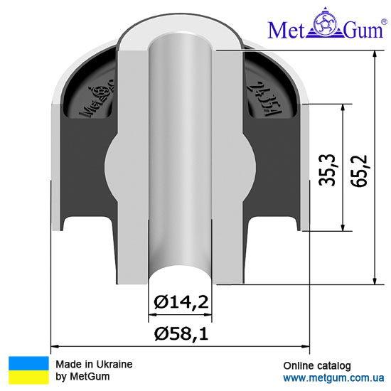 24-35A Сайлентблок переднего рычага усиленный Renault Megane III, Scenic III, Fluence; 545018194R - фото 3 - id-p1740832945