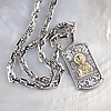 Православний срібний жетон з ликами святих і образом Миколи Чудотворця Мирлікійського, фото 4
