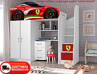 Дитяче ліжко-кімната Bed-Room No1 Тачки 07 червона, спальне місце 1700х800 мм, фото 4