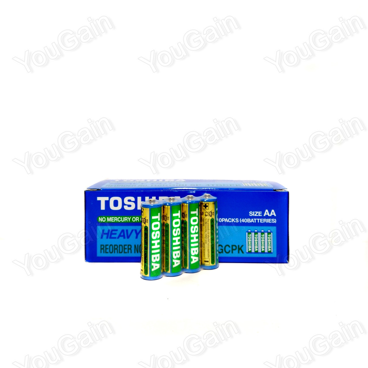 Батарейка солевая TOSHIBA R6 AA Heavy Duty (1 батарейка) - фото 2 - id-p1084263135