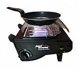 Туристичний газовий обігрівач - плитка Alpen Camping IK-1100 Обігрівач газовий портативний, фото 2