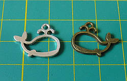 Підвіска металева. Кит, 15х19 мм