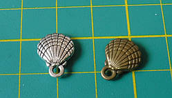 Підвіска металева. Мушля, 10х13 мм