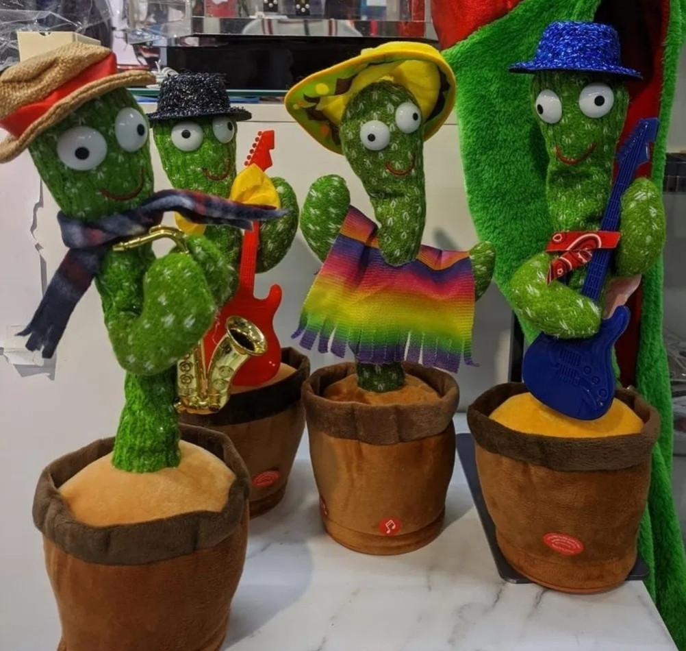 Танцюючий кактус Dancing Cactus TikTok кактус повторюшка USB зарядка