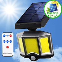 Світильник світлодіодний Прожектор сенсорний вуличний із сонячною панеллю та пультом YT-66