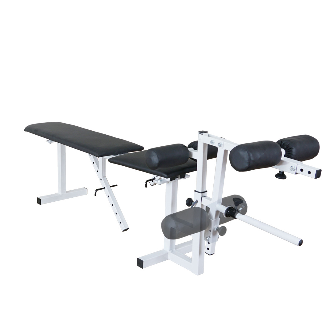 Лавка для жиму регульована з тренажером для ніг 40 на 40 мм Стійки, лавки для жиму і присідань без стійок