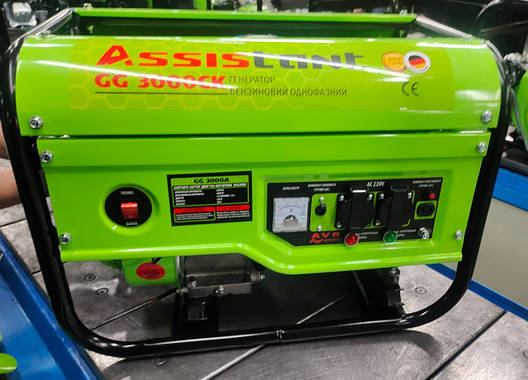 Генератор бензиновий Assistant GG 3000A (3 кВт; Мідна обмотка) Німеччина, фото 1